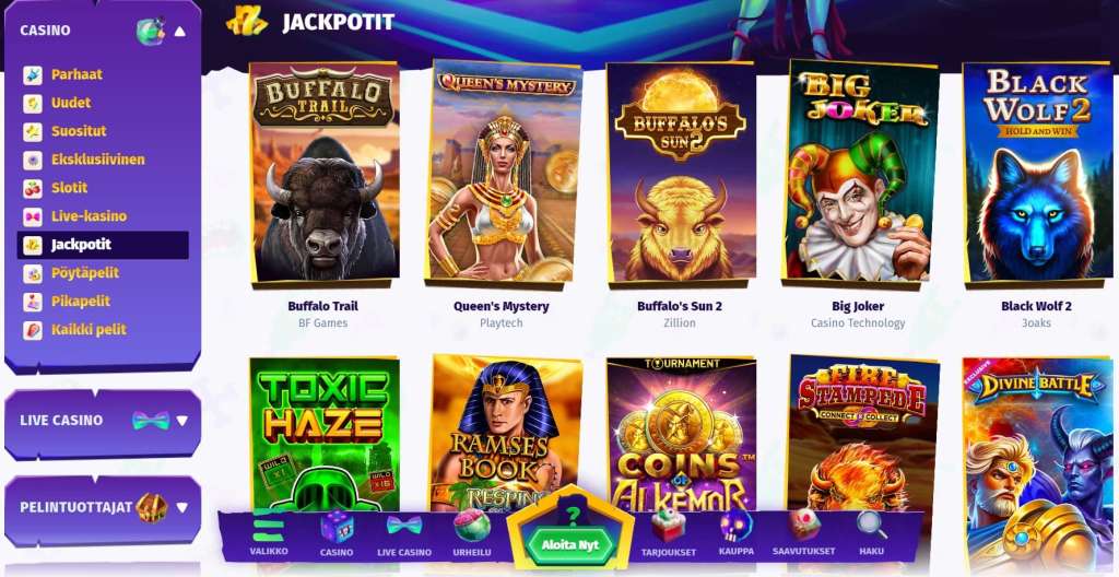 Casombie casino jackpotit.